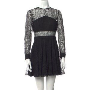Jay Godfrey — Lace Long-Sleeve Mini Dress — Size S